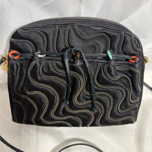 JUDITH LIEBER Satin Swirl Evening Bag